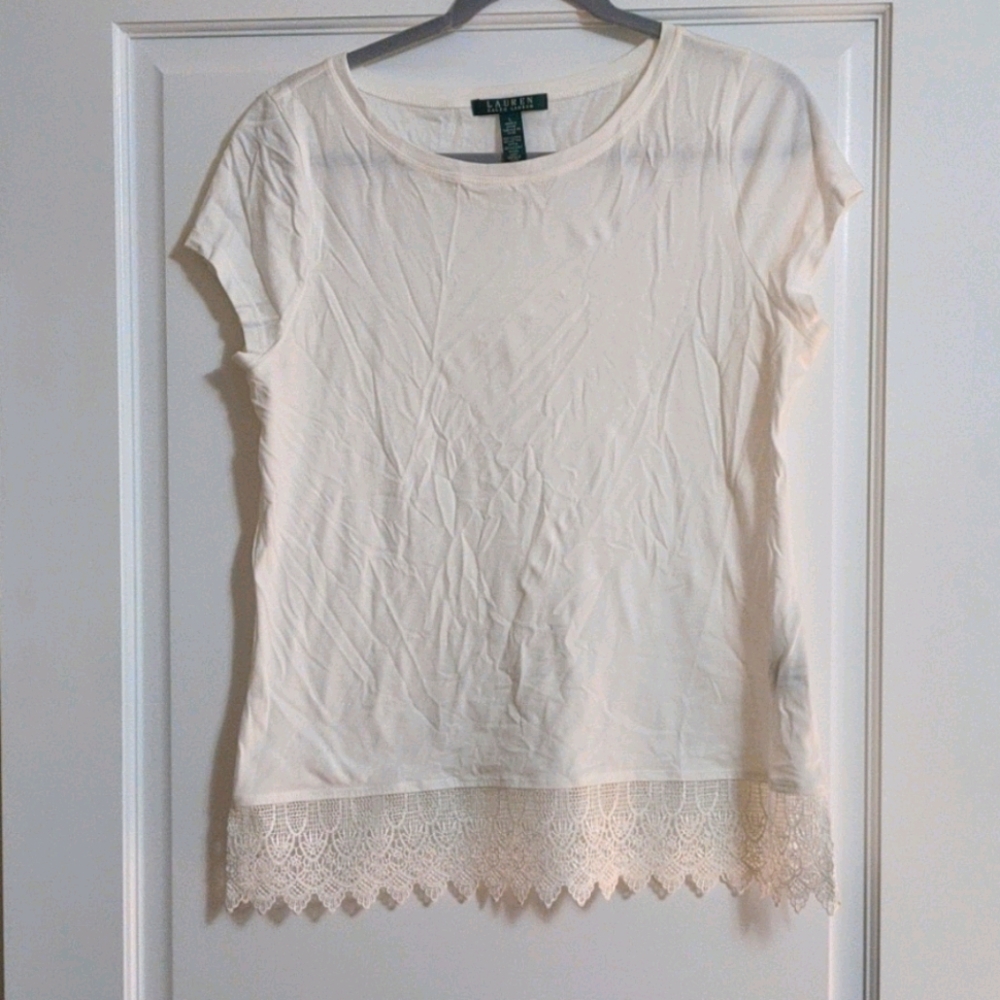 Ralph Lauren lace layering T